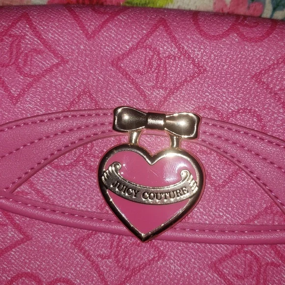 Retro Juicy Couture Pink Precious Moments Flap Shoulder Bag - Picture 9 of 9